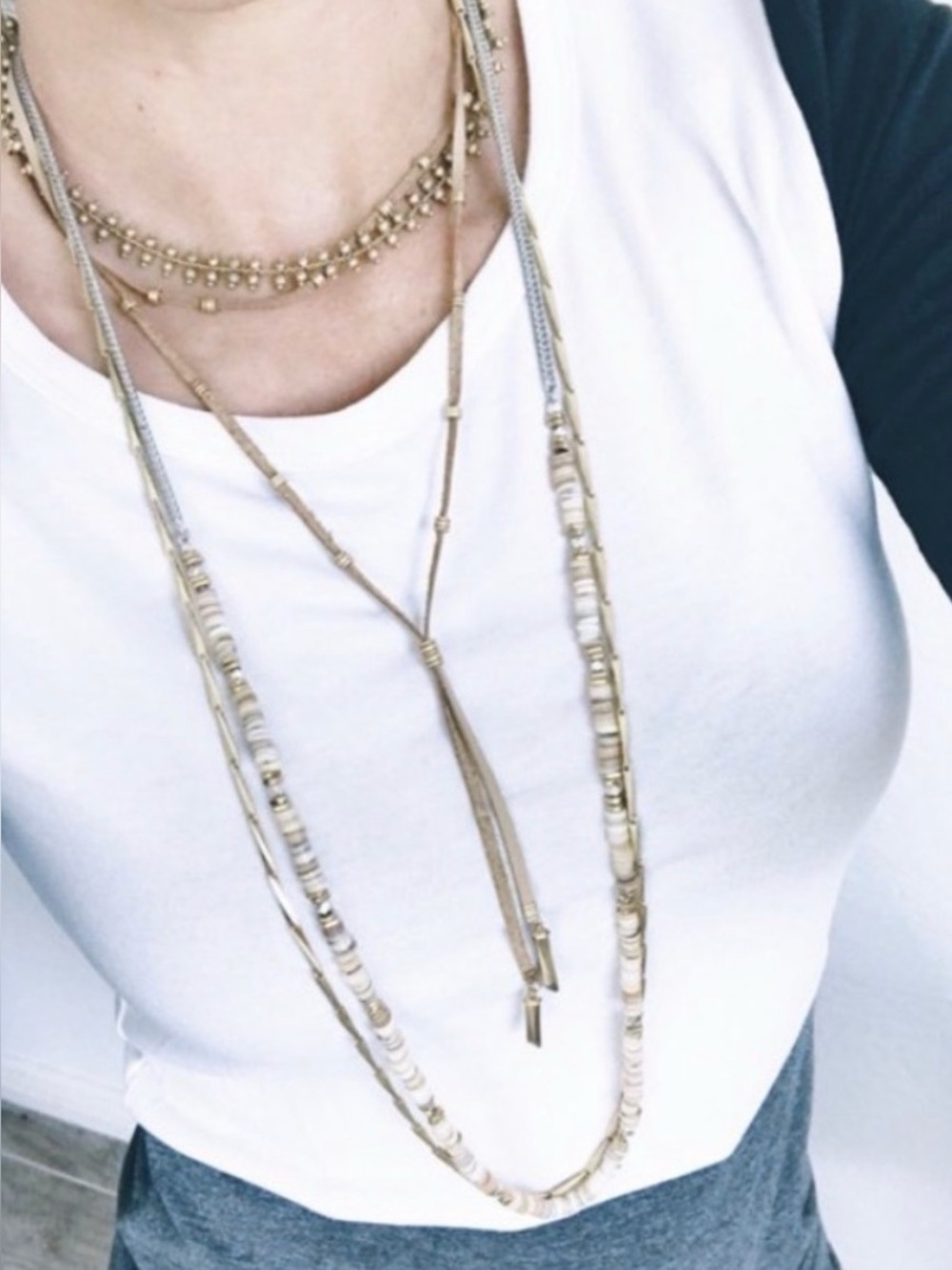 New in Box Stella & Dot Aven Four in One Necklaces Originally $89